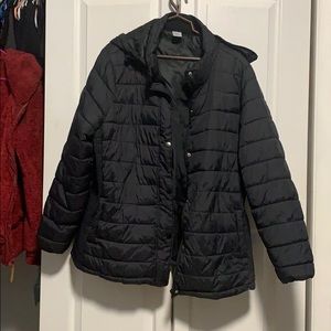 Puffer coat with hood